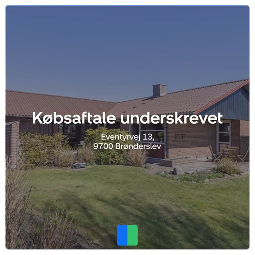 Nybolig Brønderslev & Vrå har fået underskrevet købsaftale på Eventyrvej 13