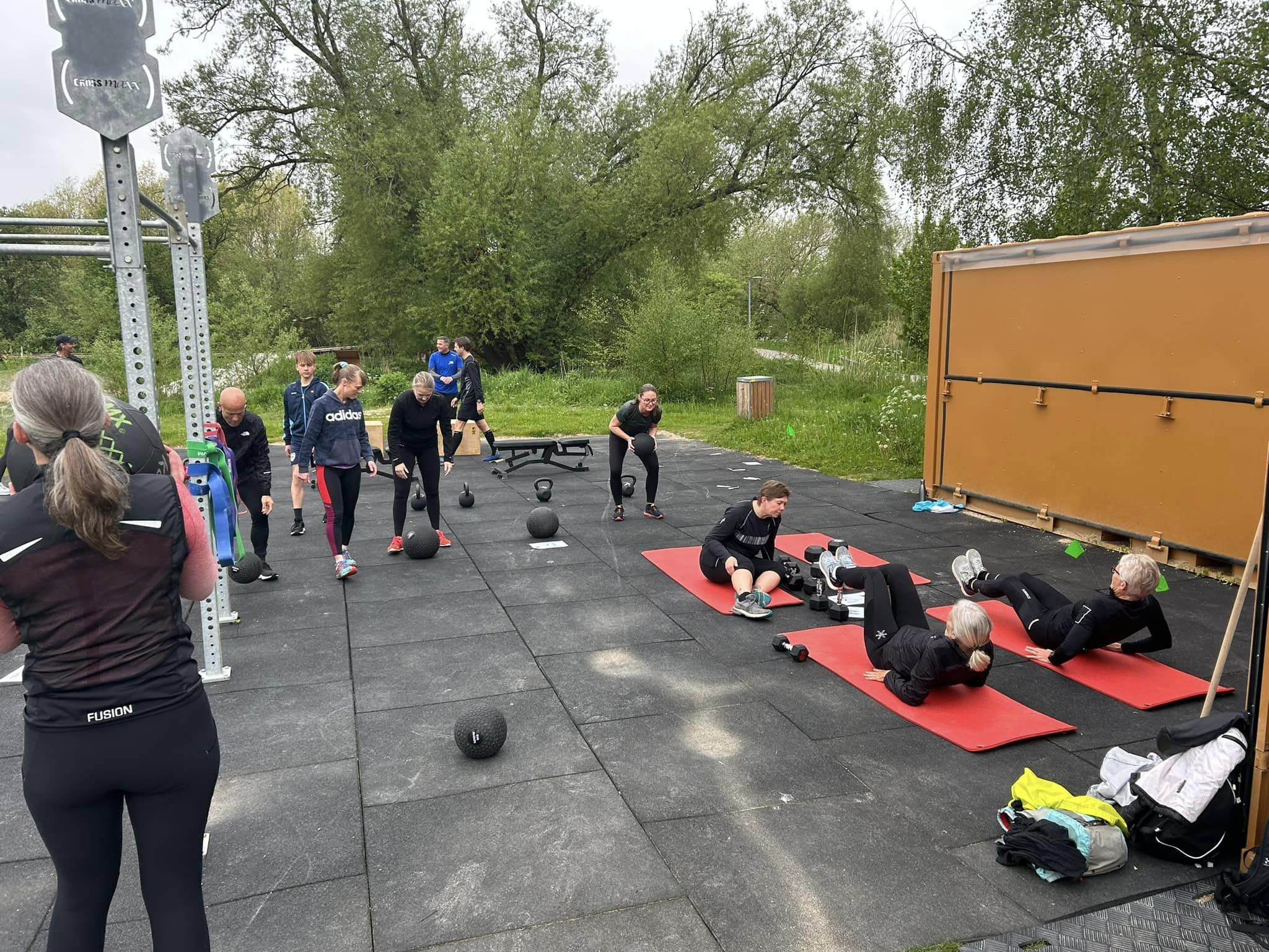Fitness under åben himmel i Kolding