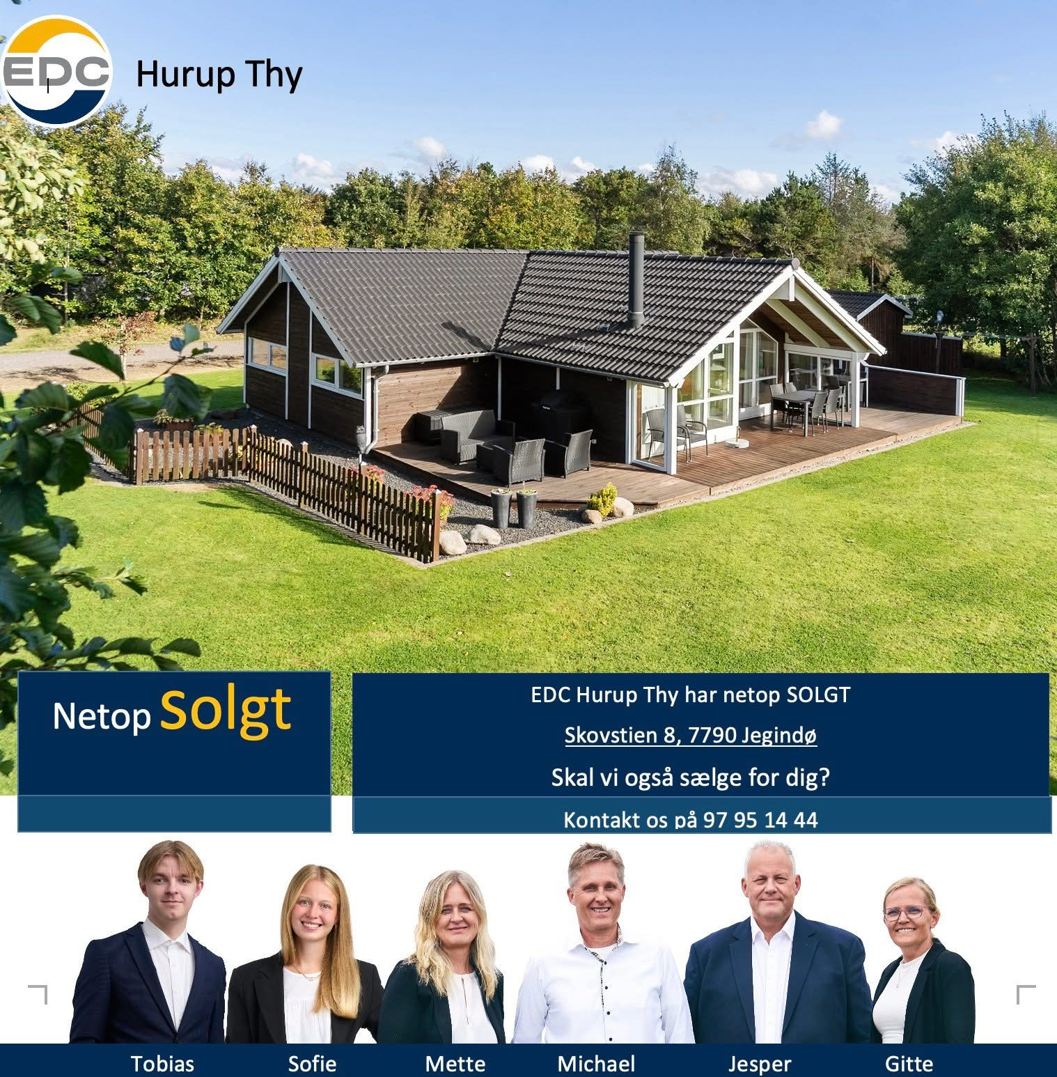 EDC Hurup Thy annoncerer salg på Jegindø og leder efter flere sommerhuse til salg