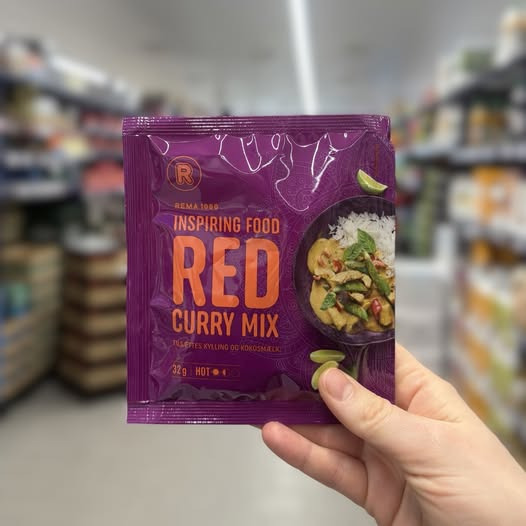 REMA 1000 Halgårdvej præsenterer ny red curry mix til hurtig aftensmad