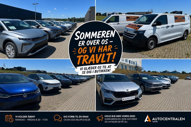 Autocentralen Viborg har masser af biler klar til sommeren