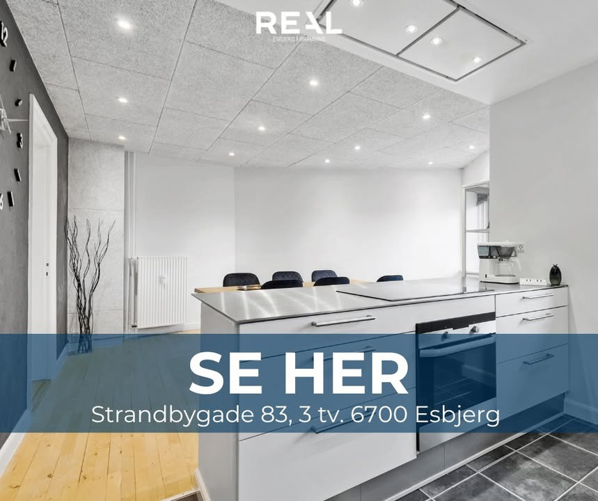 RealMæglerne Esbjerg præsenterer totalrenoveret ejerlejlighed med god beliggenhed