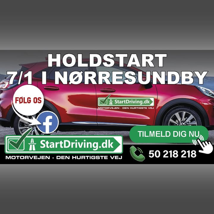 StartDriving.dk - Hosbonds Køreskole åbner ny afdeling i 9220 Aalborg Ø med holdstart i januar 2025