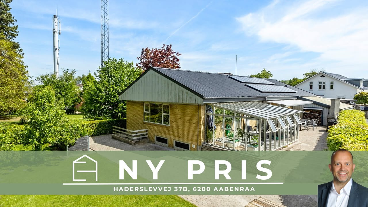 EJENHOLM BOLIG & ERHVERV annoncerer prisreduktion på bolig i Aabenraa