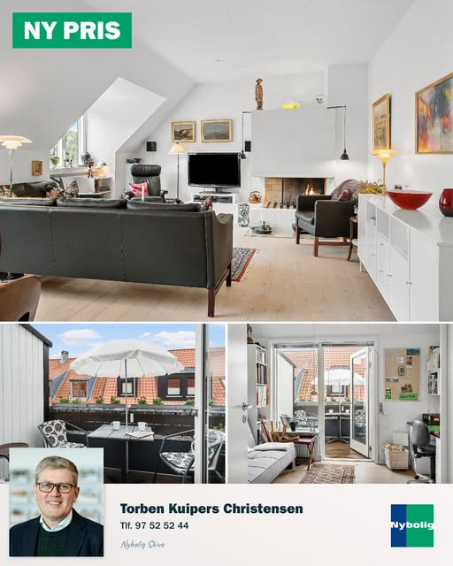 Nybolig Skive I/S præsenterer: Indbydende lejlighed med ny pris i hjertet af Skive