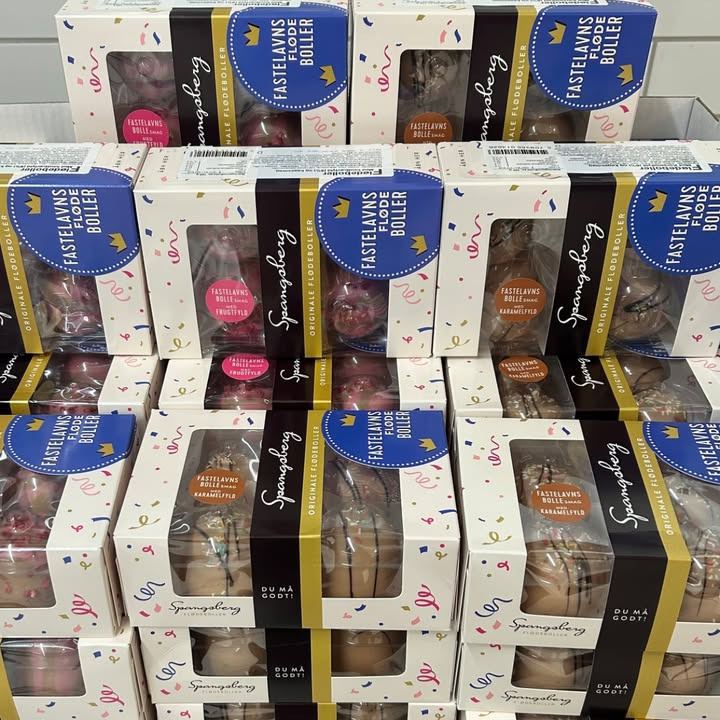 Meny Hjerting: Køb Spangsbjergs limited edition fastelavnsflødeboller til kun 25 kr