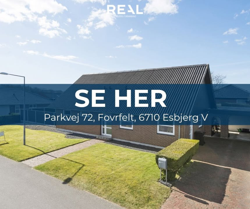 RealMæglerne Esbjerg og Bramming fremhæver velholdt villa i Fovrfeld til salg