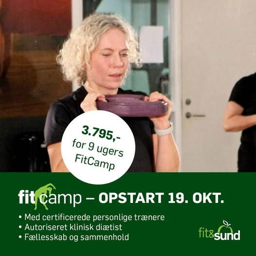 Fit&Sund Århus C starter FitCamp efter efterårsferien med enkelte pladser tilbage