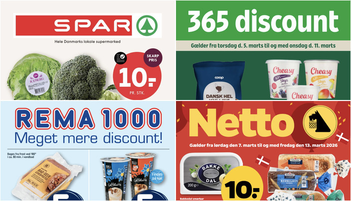 Coop hel kylling til 39 kr. og Bakkedal smørbar til 10 kr. - Se de lokale dagligvaretilbud