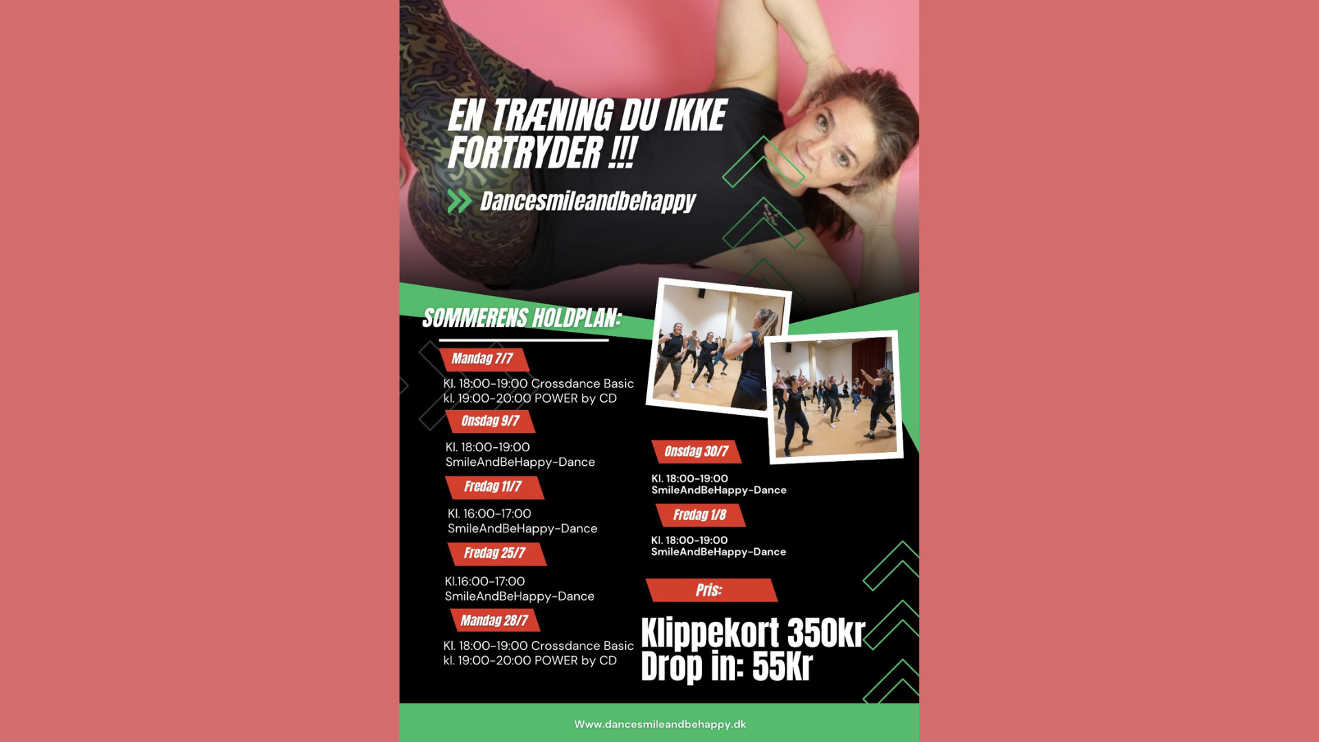 Sjov sommertræning med DanceSmileAndBeHappy i Viborg