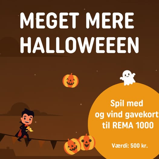 Rema 1000 Halgårdvej inviterer til halloween-konkurrence med præmier på højkant