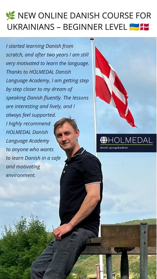 HOLMEDAL dansk sprogakademi tilbyder online danskkursus for ukrainske begyndere