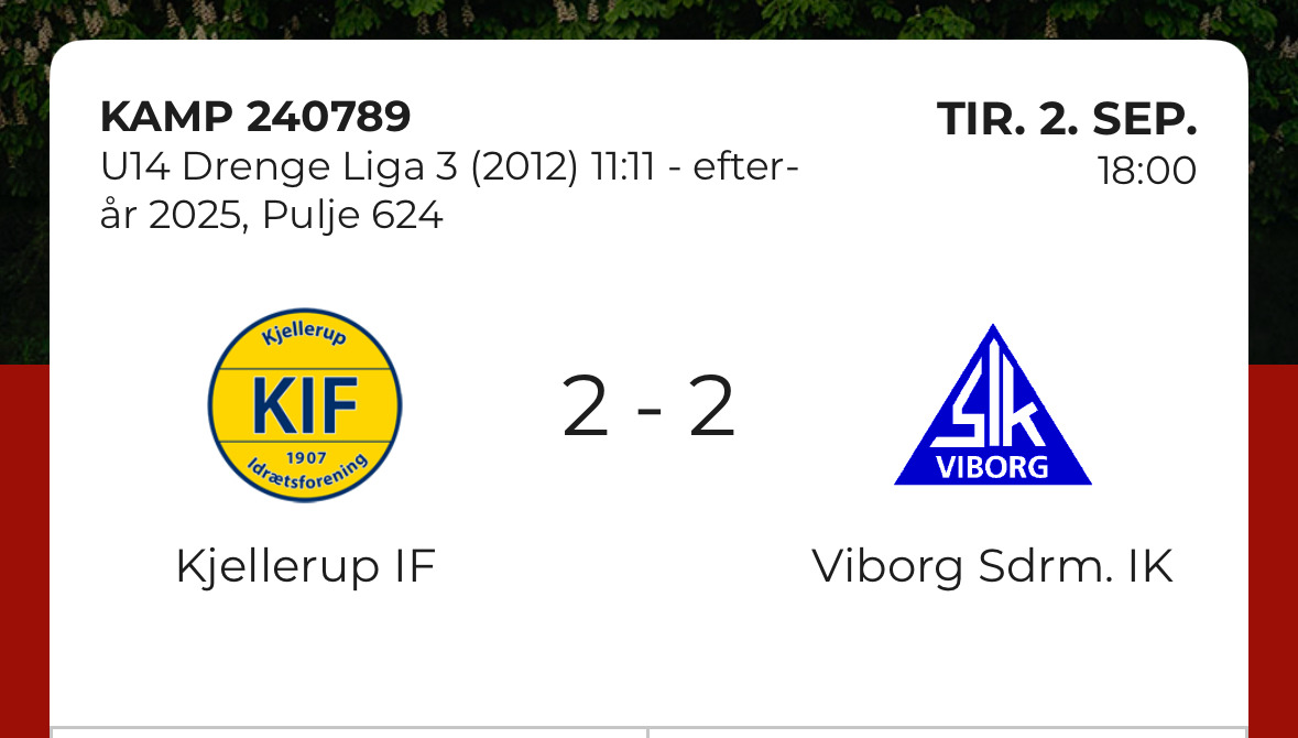 Kampens drama: Kjellerup IF U14 Drenge i intens 2-2 træf med Viborg Sdrm. IK