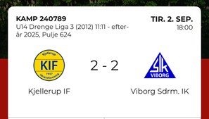 Kampens drama: Kjellerup IF U14 Drenge i intens 2-2 træf med Viborg Sdrm. IK