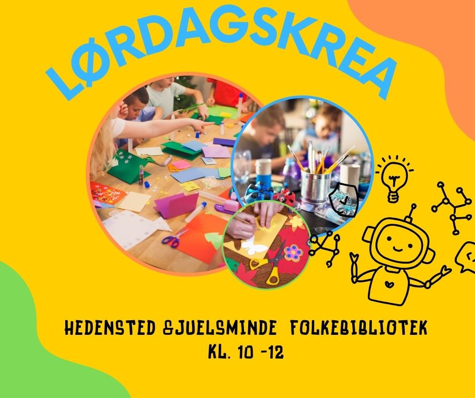 Oplev kreativiteten blomstre til LørdagsKrea på Juelsminde Bibliotek