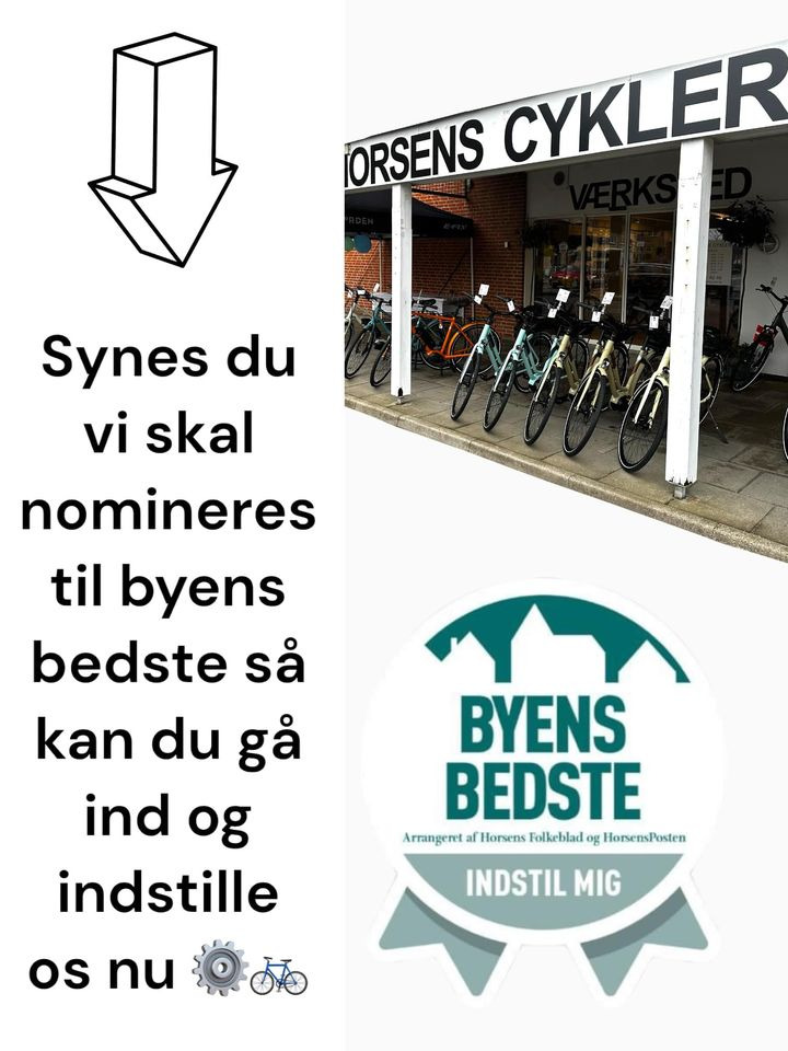 Horsens Cykler opfordrer til nominering til Byens Bedste 2024
