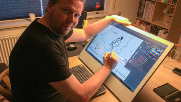 Live tegneserietegning - med tegner Kim Larsen