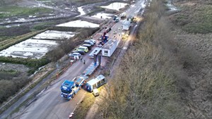 Se billeder: Skurvognene forlader Nordic Waste