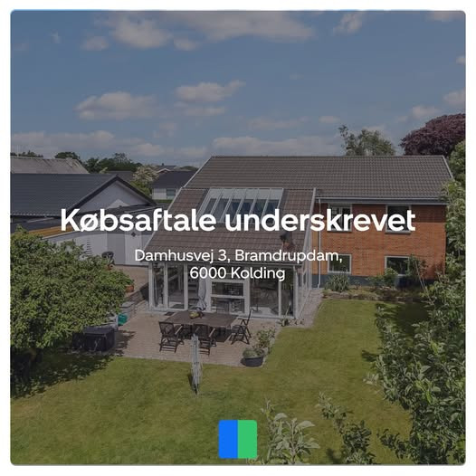 Nybolig Kolding underskriver købsaftale på Damhusvej 3 i Bramdrupdam