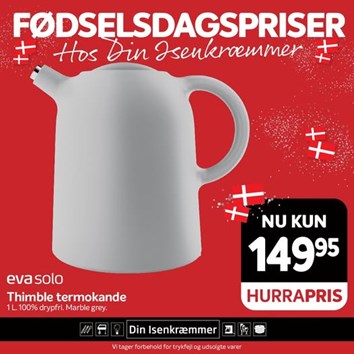 Fredericia Isenkram præsenterer Eva Solo Thimble Termokande med drypfri elegance