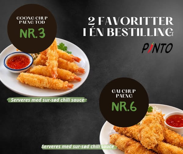 Pinto Thai Take Away tilbyder sprøde rejer og paneret kylling