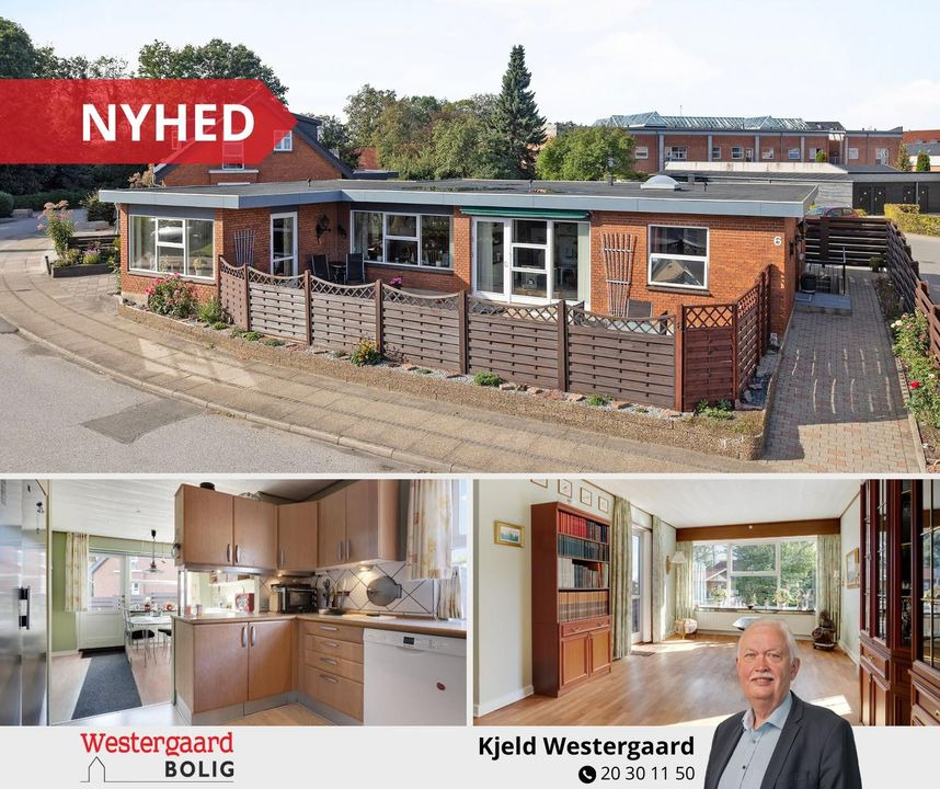 Westergaard Bolig: Centralt beliggende rødstensvilla til salg i Brønderslev