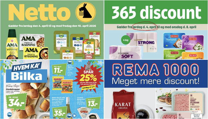 Gode tilbud på Noble House-vin til 35 kr. og Buko flødeost til 10 kr. i Sønderborg