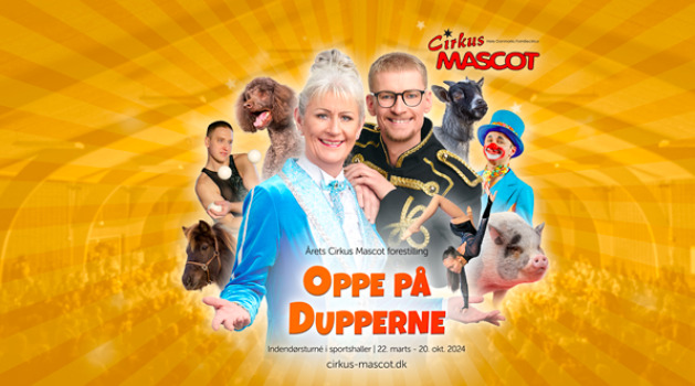 Cirkus Mascot "Oppe på Dupperne" i Bindslev