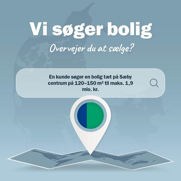 Nybolig Sæby A/S søger bolig til kunde tæt på centrum