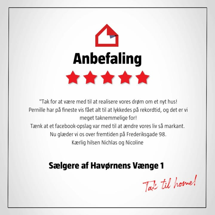 Home Brønderslev hjælper endnu et par med at realisere boligdrømmen gennem Facebook-annoncering