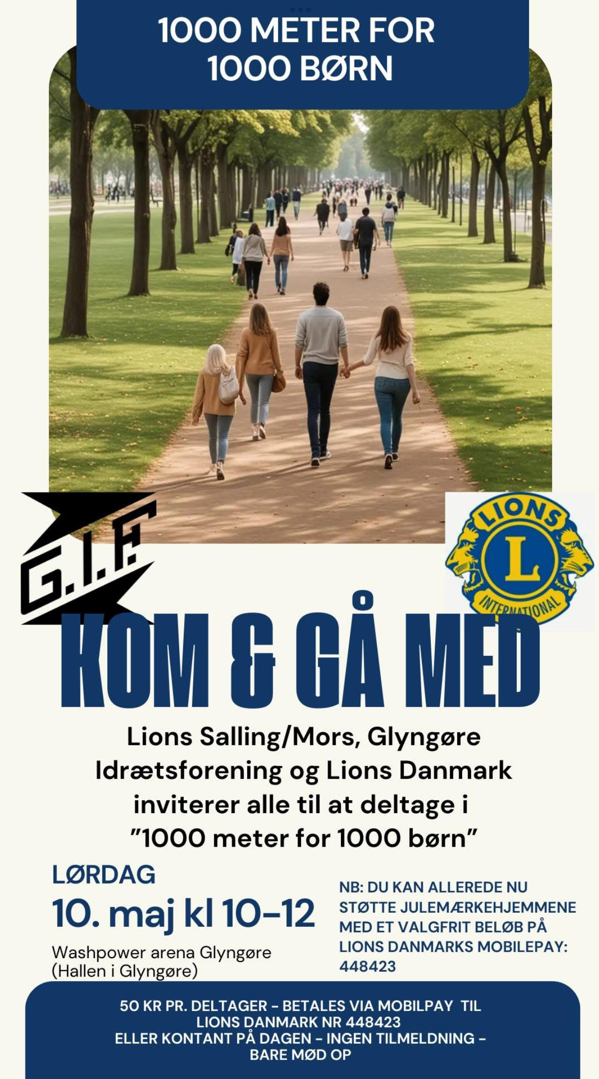 1000 meter for 1000 børn i Glyngøre