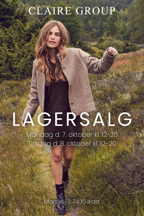 Lagersalg.com annoncerer op til 80% rabat på Claire Group lagersalg i Ikast