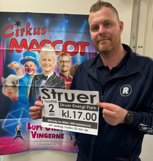 Rema 1000 Holstebrovej sælger billetter til Cirkus Maskot i Struer