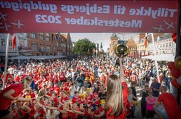 Team Esbjerg fejres med guldfest på Torvet