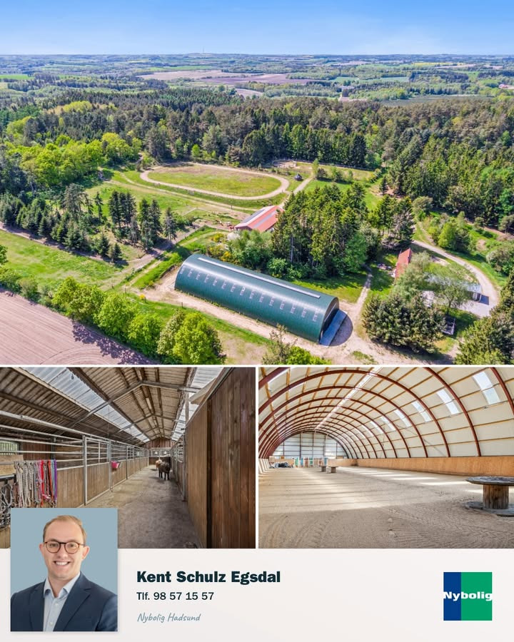 Nybolig Hadsund præsenterer unik ejendom til heste og jagt ved Hadsund