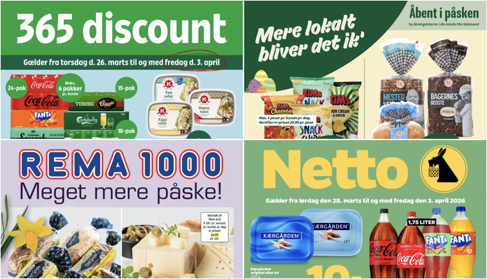 Fantastiske lokale tilbud: Coca-Cola pakker til 59 kr. og Schulstad Det Gode brød til kun 9 kr.