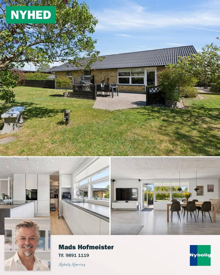 Nybolig Hjørring v/Morten Hove præsenterer moderniseret villa på Rødhættevej 9