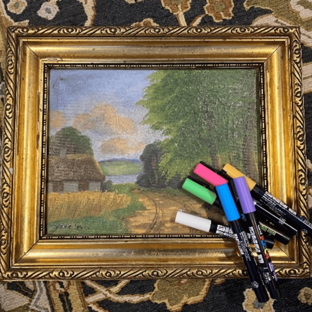 Kreativ workshop: Giv gamle malerier nyt liv med tusch