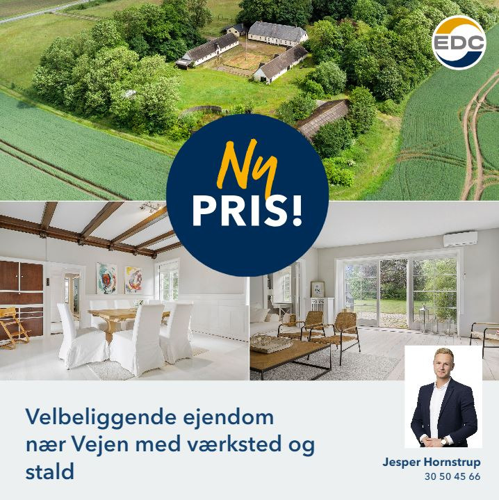 Ny pris på bynær landejendom i Vejen fra EDC Vejen