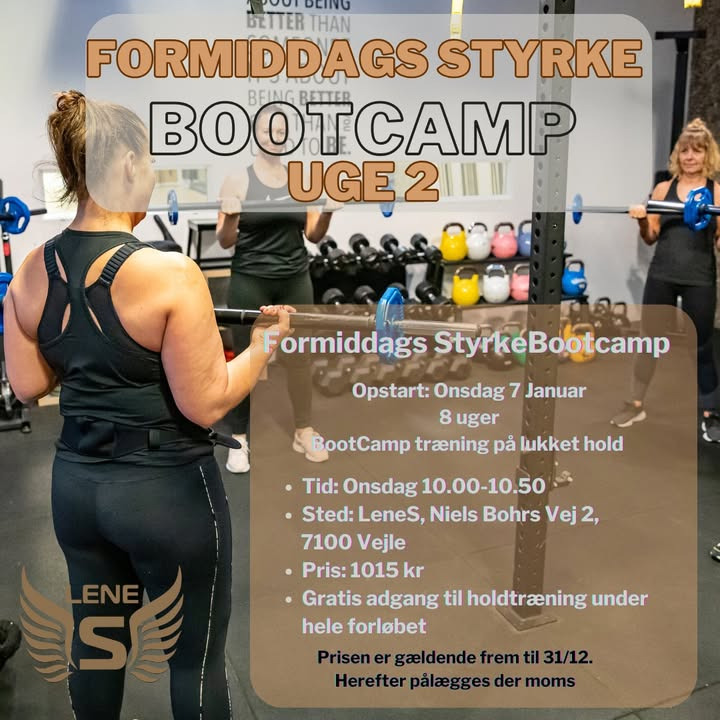 LeneS inviterer til formiddags styrketræning bootcamp uden konkurrencefokus