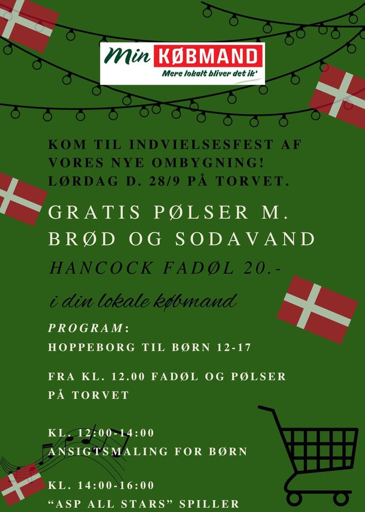 Min Købmand i Asp inviterer til fejring af ombygning med skarpe tilbud i weekenden