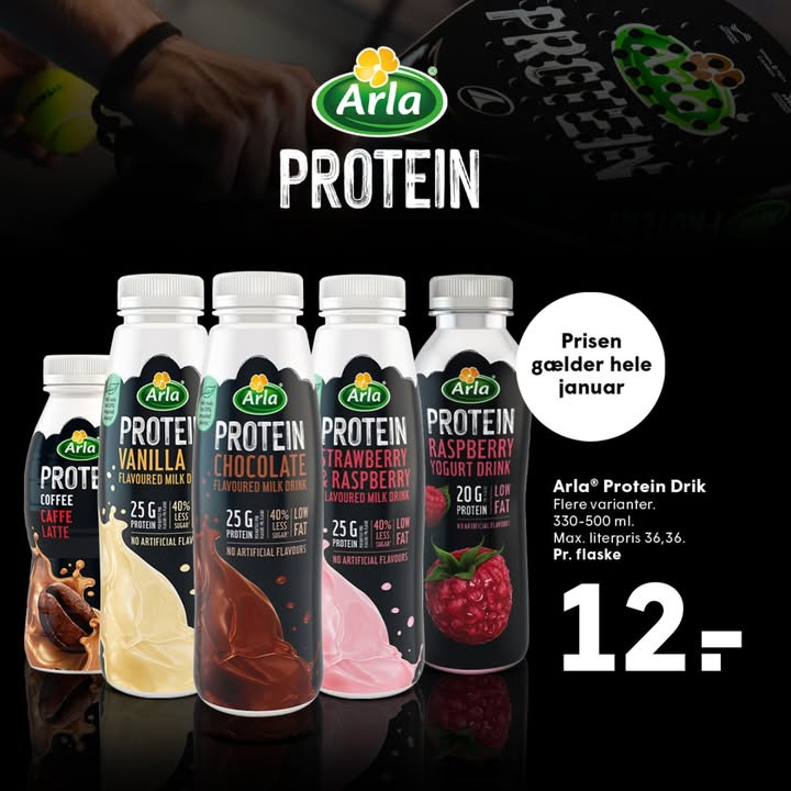 Få dit drive i 2025 med Arla Protein hos SPAR SKALLERUP A/S