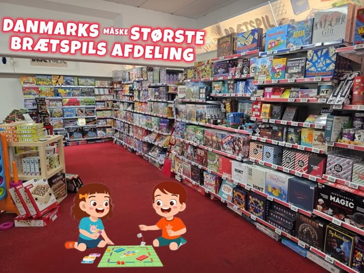 Stor variation af brætspil hos KiDS Coolshop med juleåbningstider