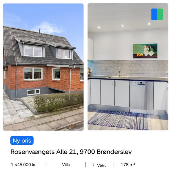 Nybolig Brønderslev & Vrå sætter stor villa på Rosenvængets Alle 21 ned i pris