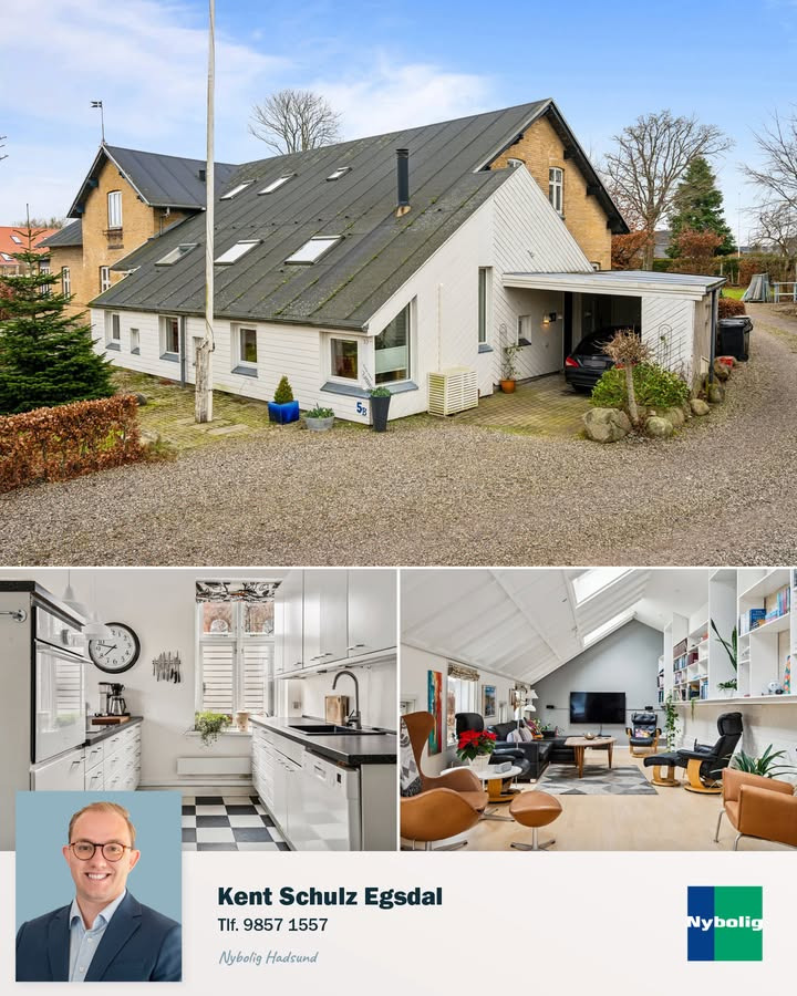 Nybolig Hadsund præsenterer historisk rækkehus i Terndrup fuld af charme og historie