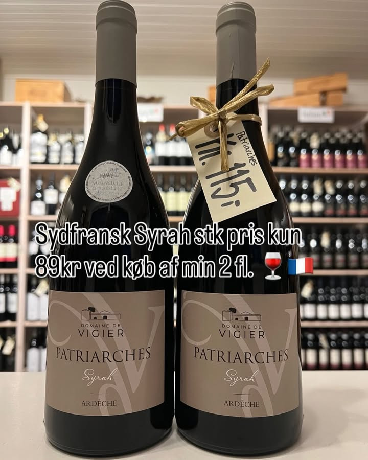 Den gode vino: Tilbud på autentisk Syrah fra Domaine de Vigier i januar