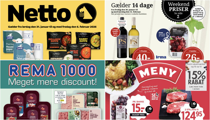 Spier PS vin til 40 kr. og stenfri røde druer til kun 15 kr. - se de lokale tilbud