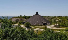 Pyramiden i Boesdal Kalkbrud forvandles til moderne kulturhus med støtte fra Realdania og Nordea-fonden