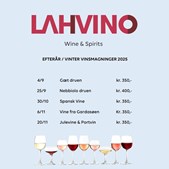 Lahvino Wine & Spirits klar til efterår og vinter vinsmagninger 2025