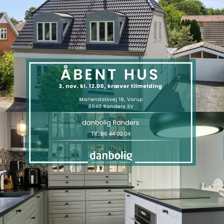 Danbolig Randers inviterer til åbent hus i moderniseret villa i Vorup
